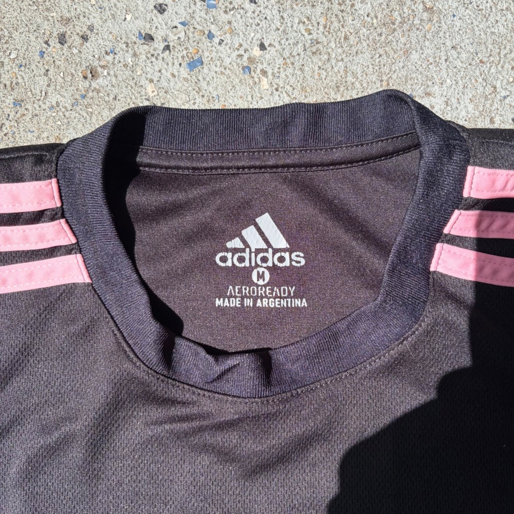 Adidas Inter Miami CF Messi 10 Away Jersey Mens Medium Black Pink Soccer Shirt - Picture 3 of 3